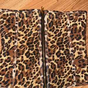 Sculpt brand & Leopard Print Corset Top